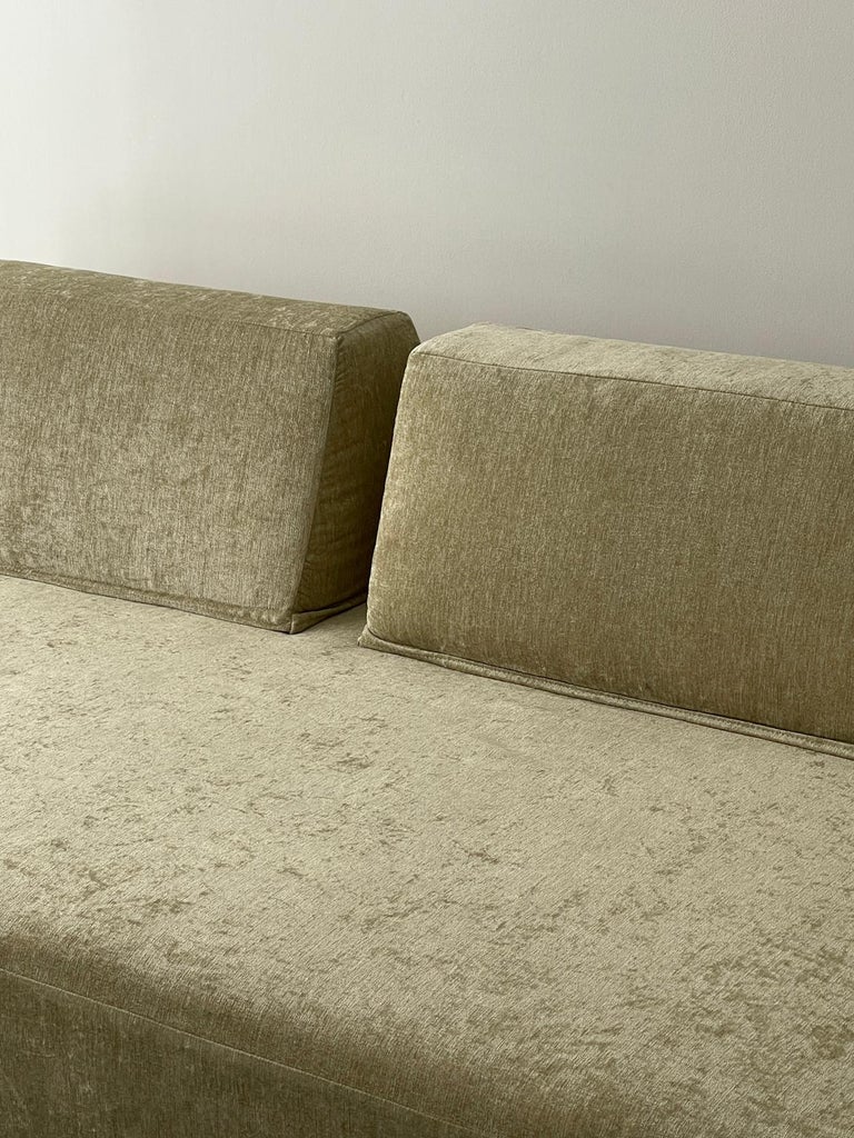 21st Century Gold Velvet Daybed Sofa at 1stDibs