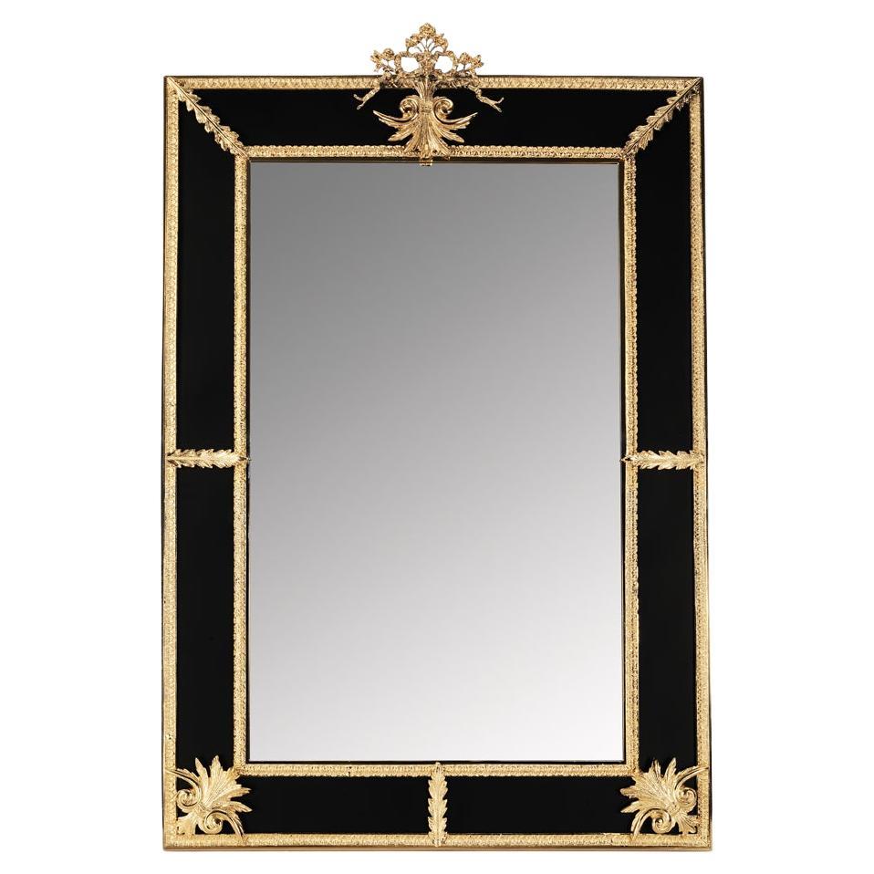 21st Century Golden Bronze Wall Mirror