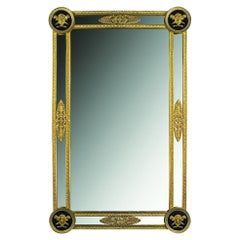 21st Century Golden Bronze Wall Mirror with Medusa Head