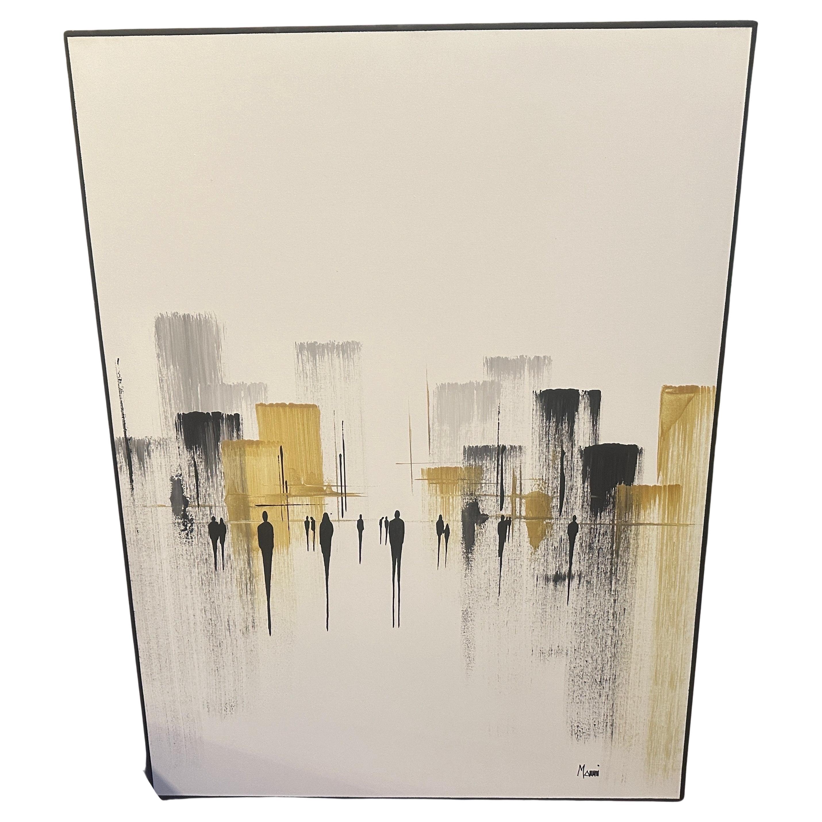 21st Century Golden City, an Acrylic on Canvas by Giancarlo Marcucci