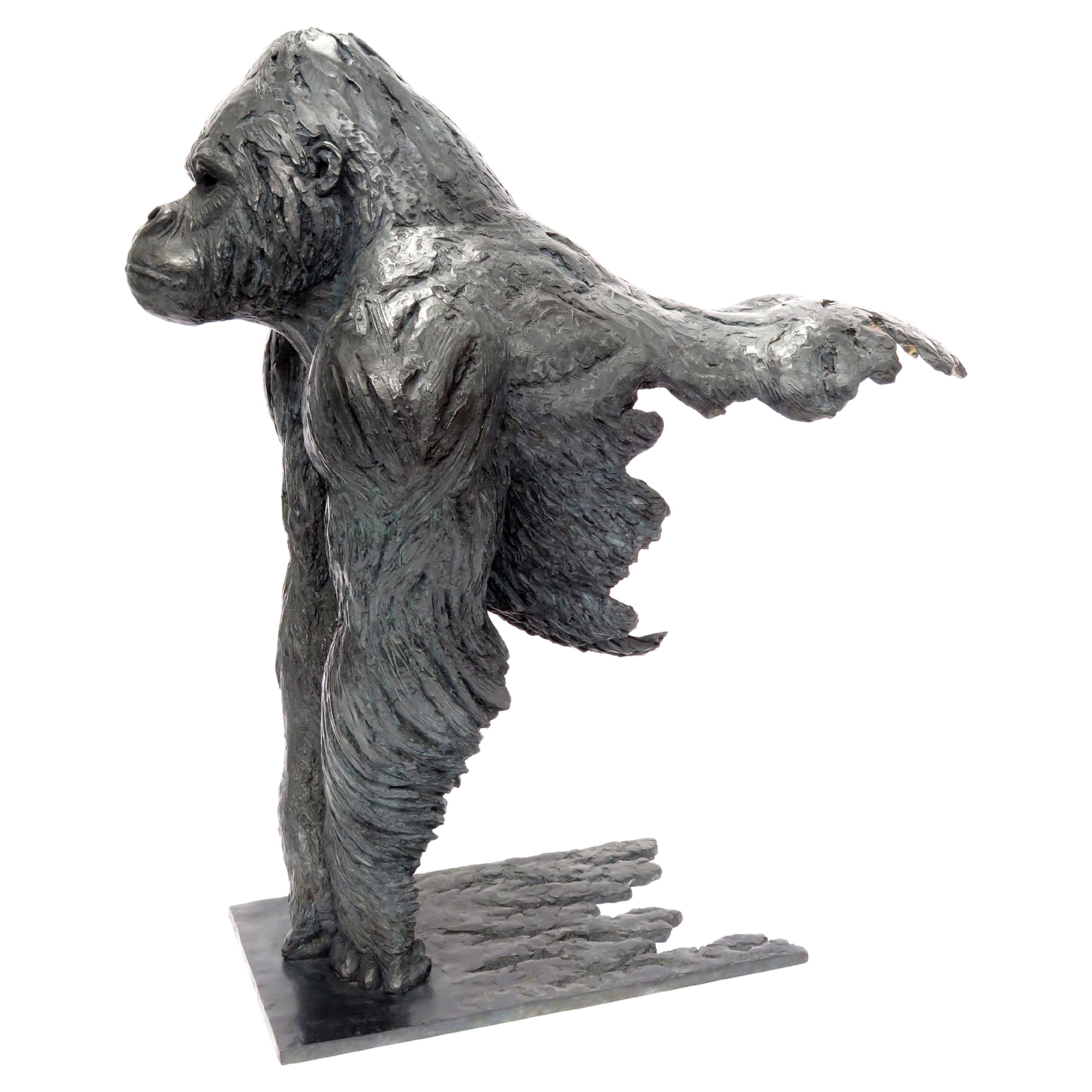 21st Century Gorilla Bronze Sculpture CONGO by Pierre-Jean Chabert For Sale  at 1stDibs