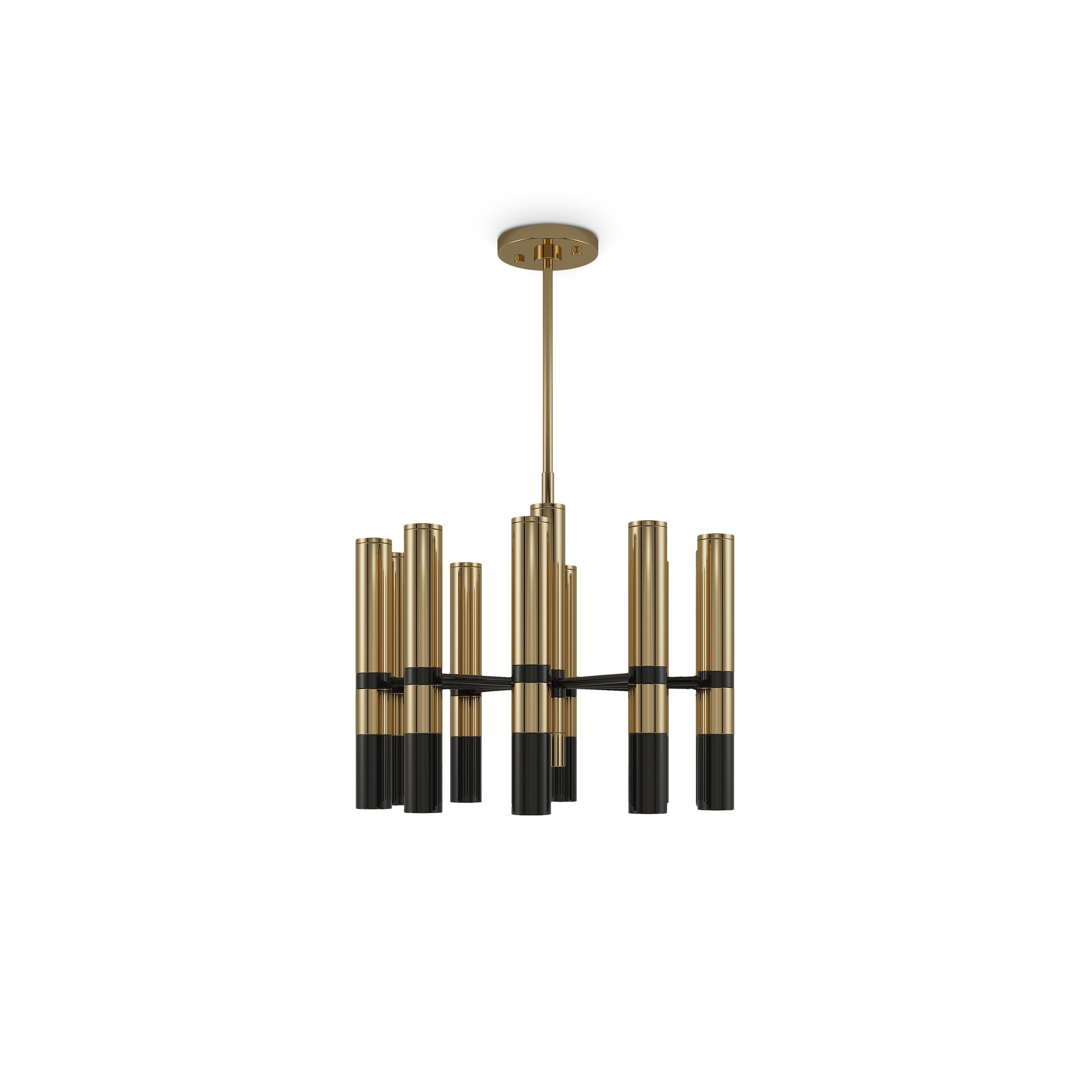 Portoghese Lampada a sospensione Granville II del XXI secolo in ottone Made in Portugal di Creativemary in vendita