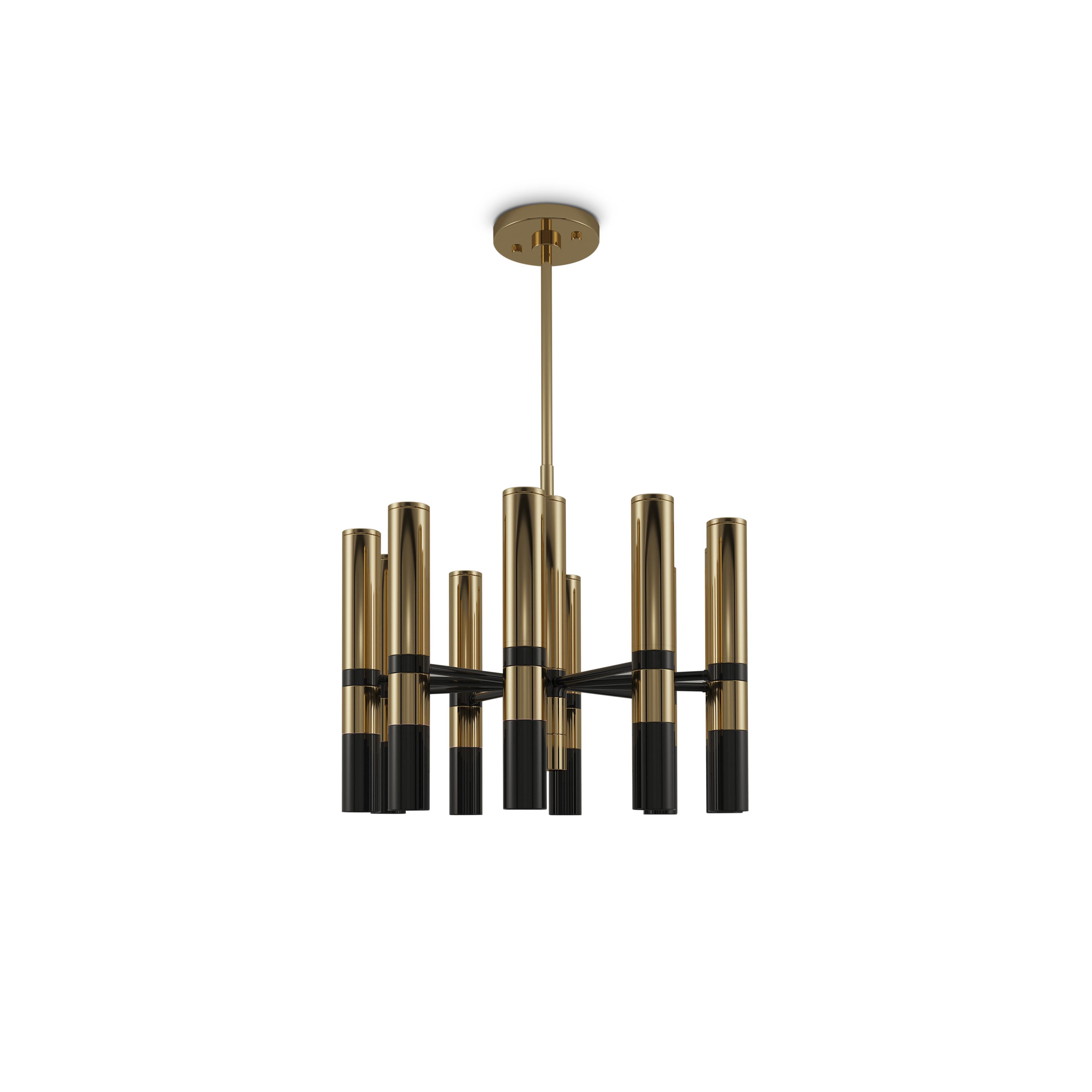 Ottone Lampada a sospensione Granville II del XXI secolo in ottone Made in Portugal di Creativemary in vendita