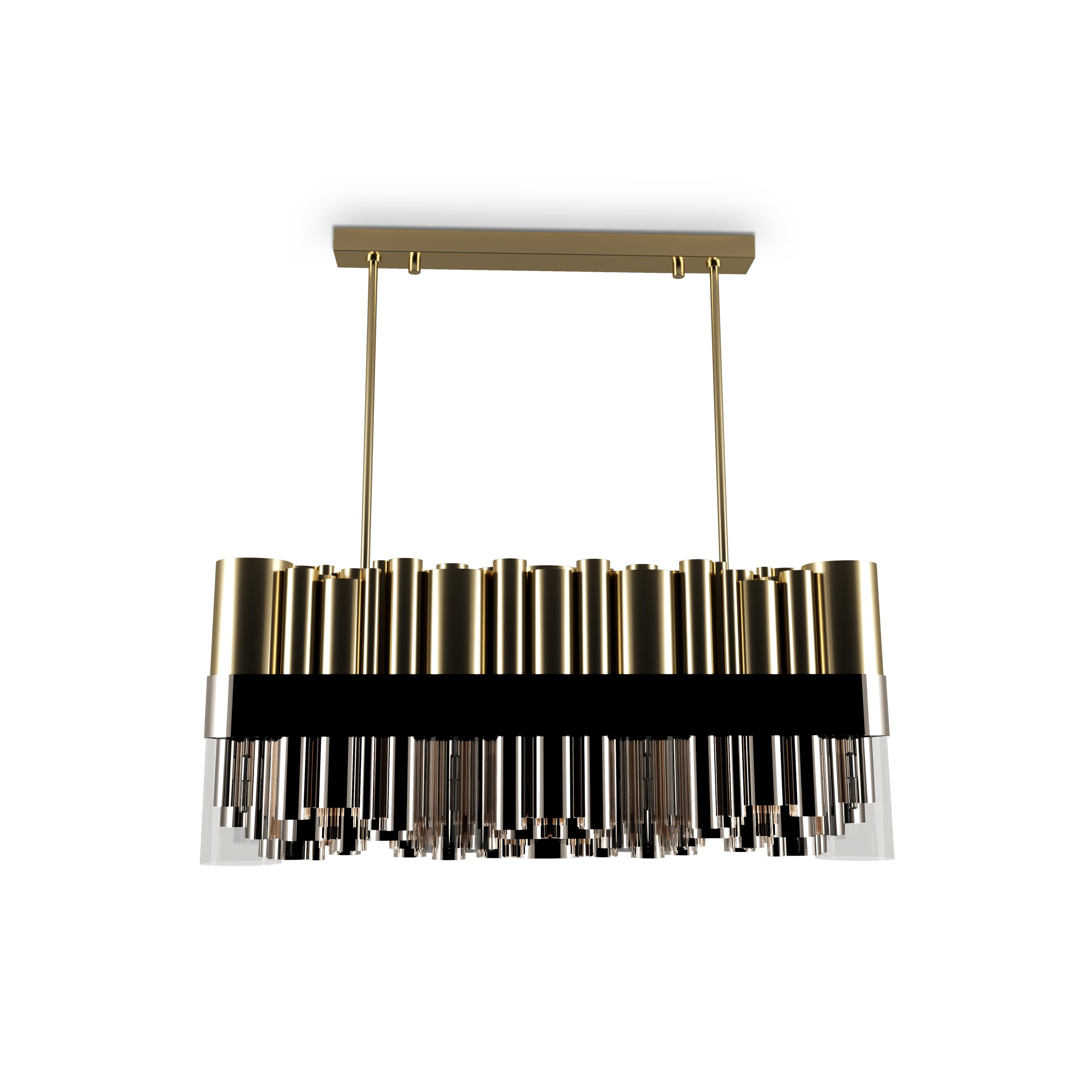21st Century Granville Suspension Lamp Brass by Creativemary For Sale 1