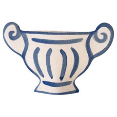 "Greek Coupe" del XXI secolo, in ceramica bianca, realizzata a mano in Francia
