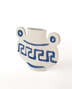 21st Century ‘Greek [M]’, in White Ceramic, Hand-Crafted in France