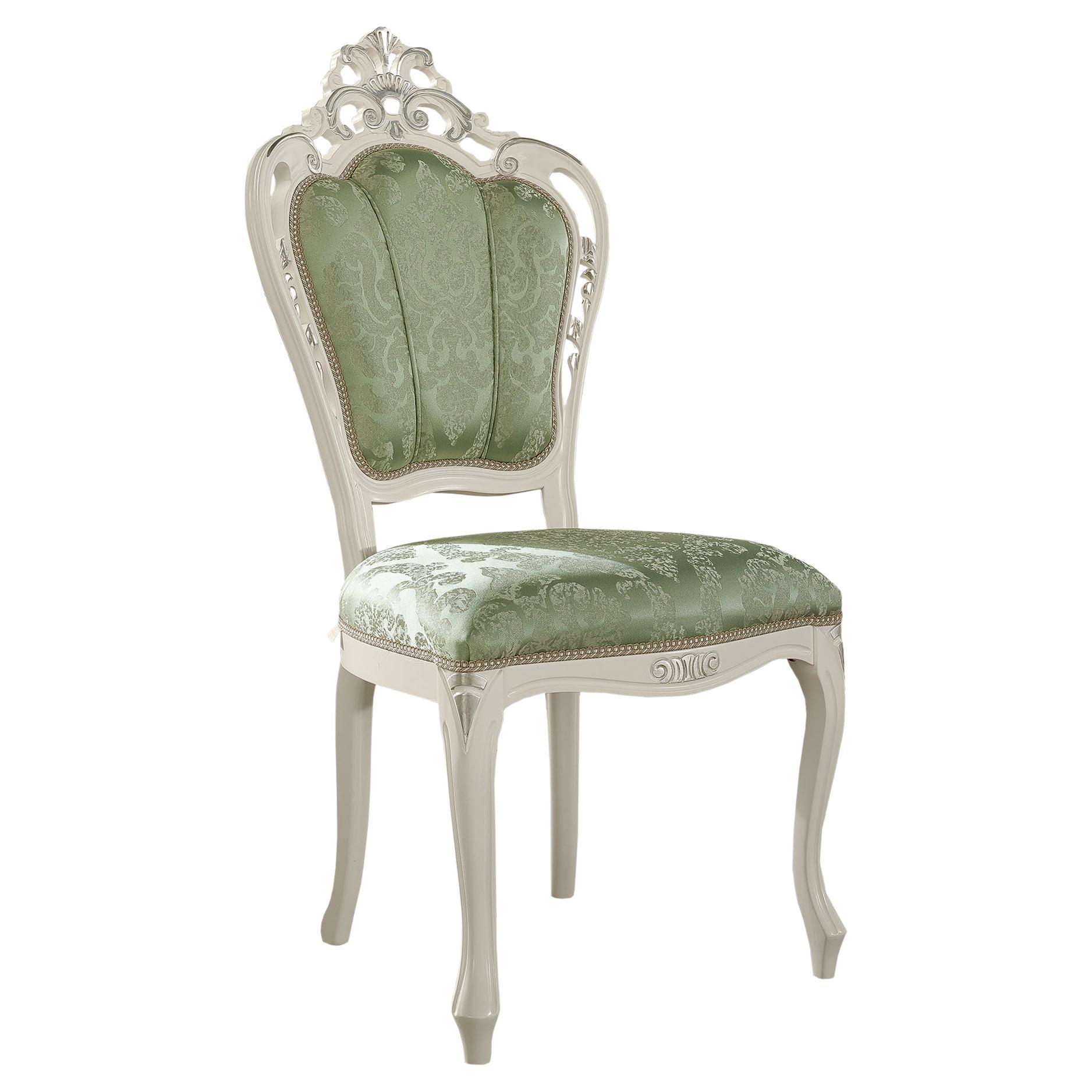 Chaise Deluxe verte et blanche du 21e siècle par Modenese Gastone