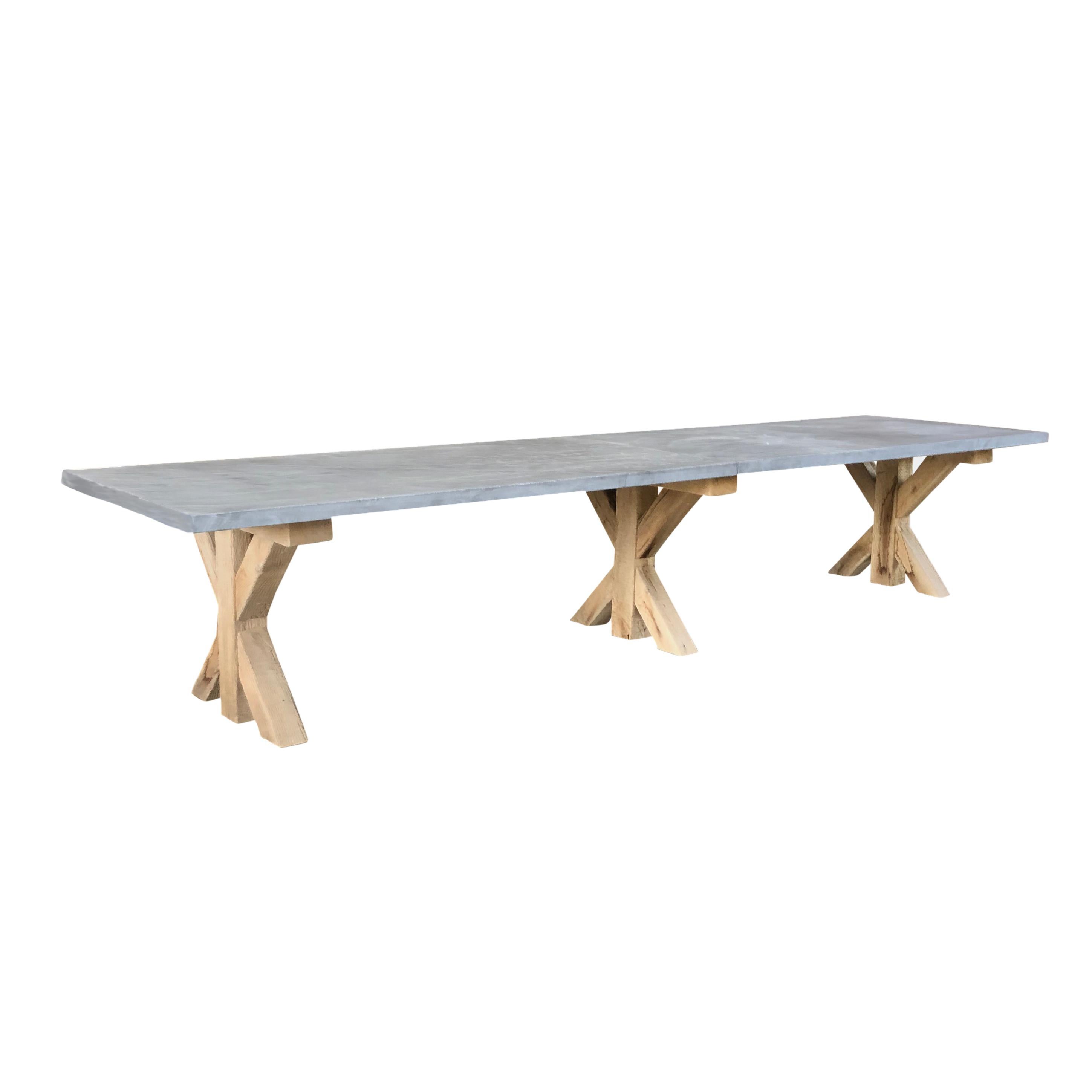 European 21st Century Grey Hoven Table