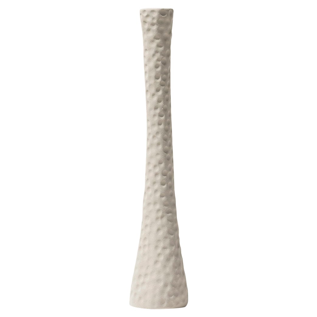 21st Century Grey Matt Candlestick by Ceramica Gatti, designer A. Anastasio For Sale