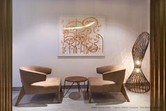 21st Century Hand bent and welded steel Floor lamp SISI EKO
