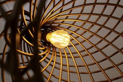 21st Century Hand bent and welded steel ITE Floor lamp