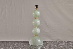 21st Century Hand Blown Morano Smoke Bubbles Glass Lamp