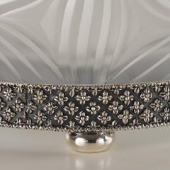 21st Century, Hand-Carved Clear Crystal and Bronze Centrepiece in Art Decò