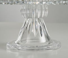 21st Century, Hand-Carved Clear Crystal and Silver Bowl in Classic Style