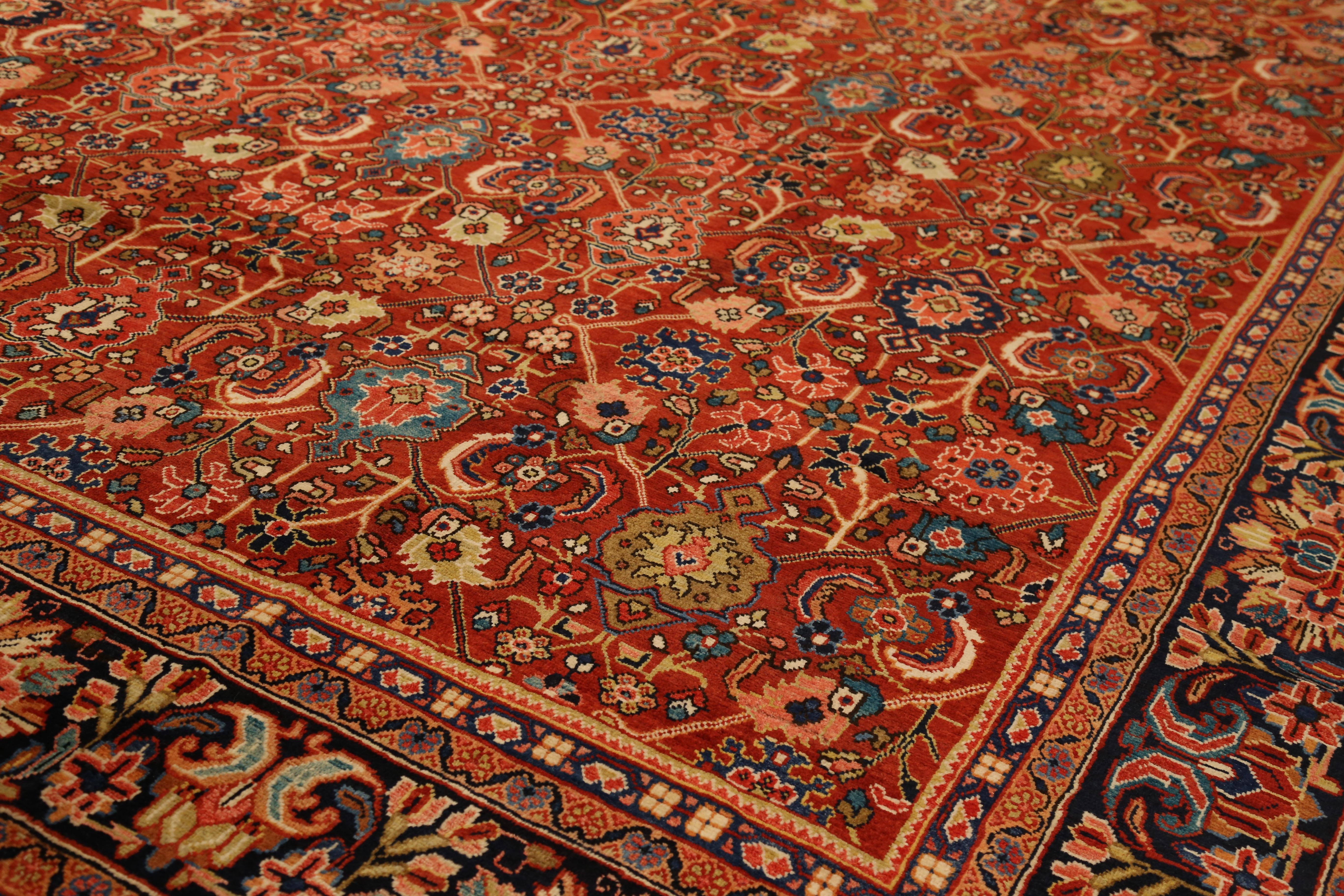 Tissé à la main Tapis persan Sultanabad noué à la main du 21e siècle en vente