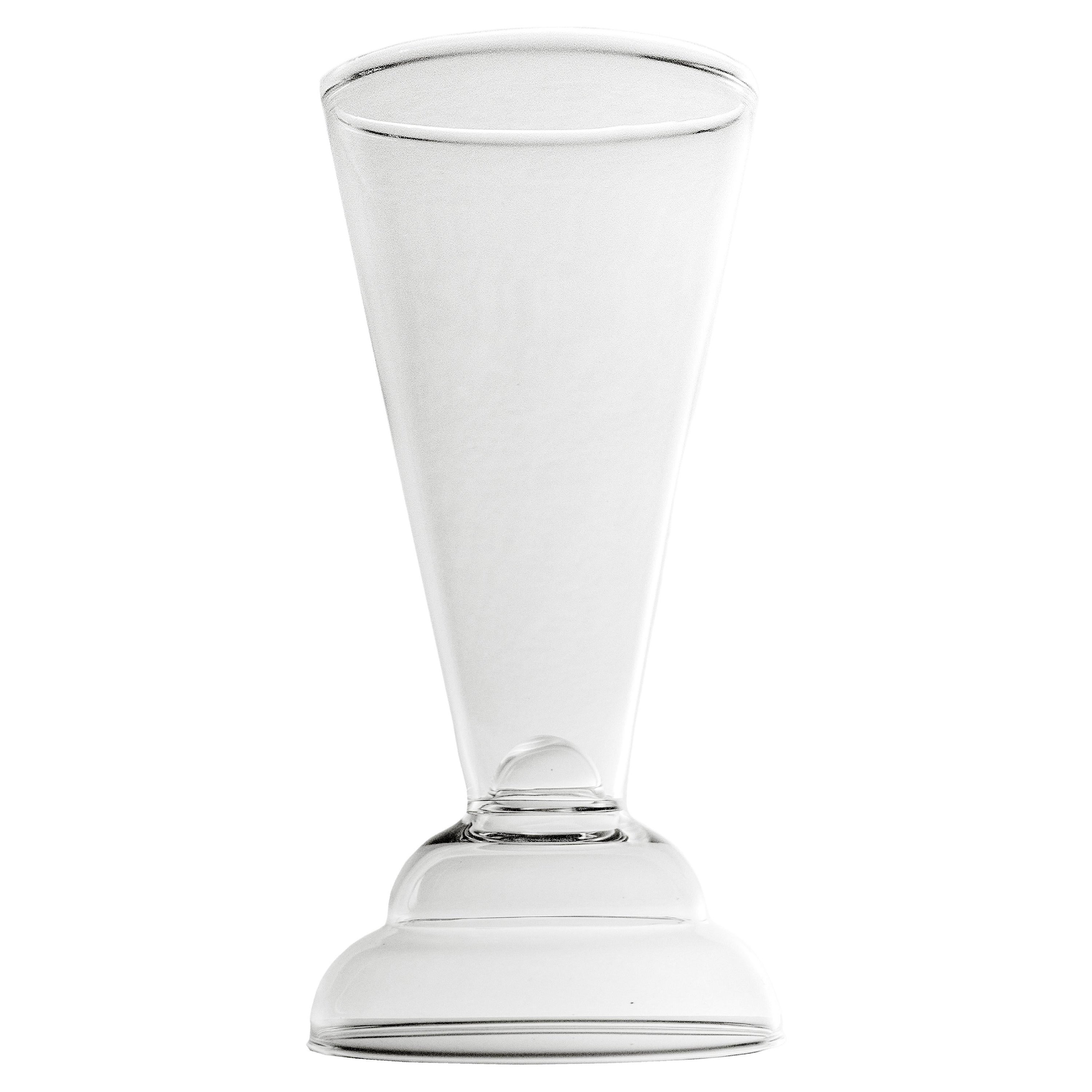 Vase en verre soufflé à la main du 21e siècle, fabriqué à la main en Italie par Ilaria Bianchi