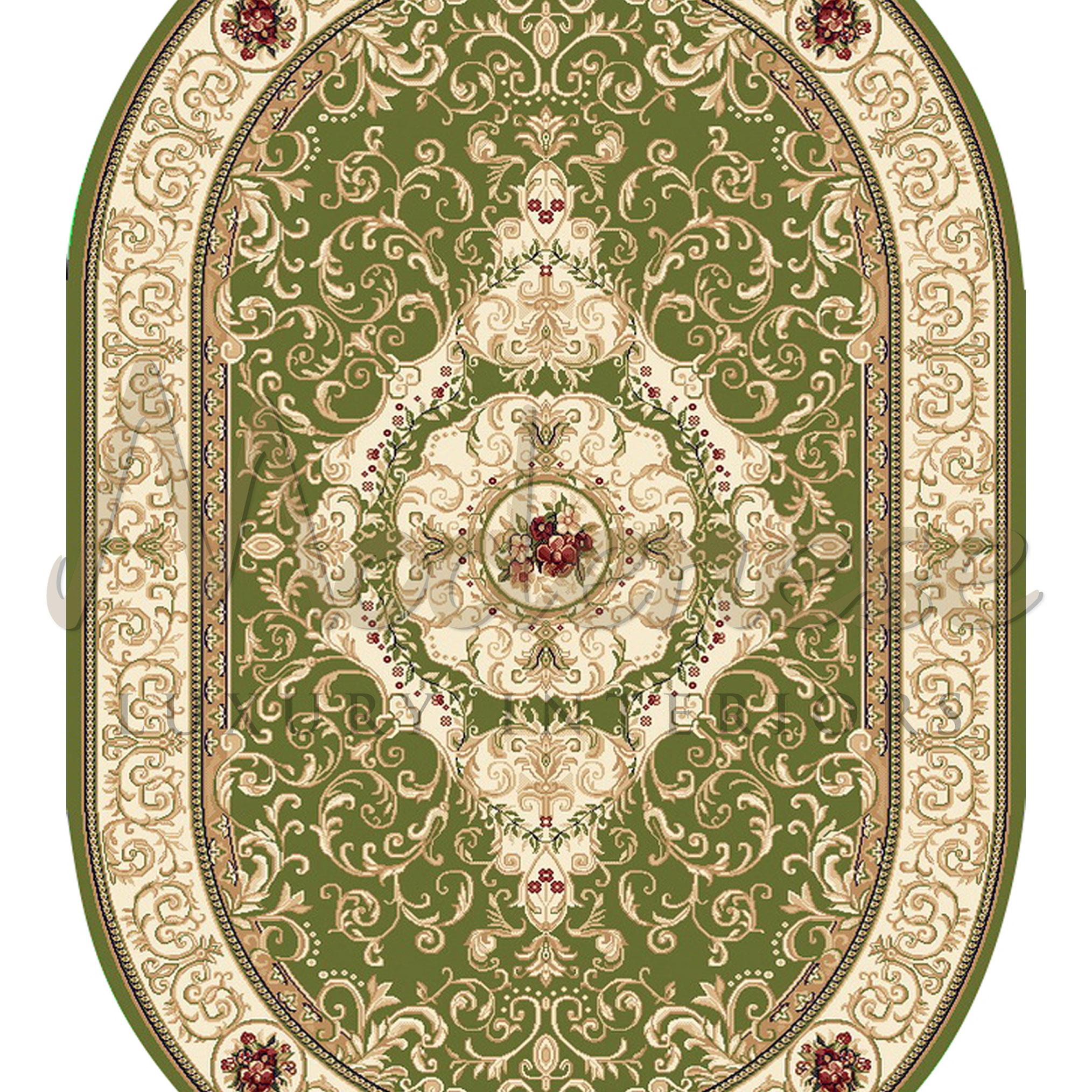 21st Century Handknotted Oval Bamboo Silk Rug by Modenese Interiors, Scarlet In New Condition For Sale In PADOVA, Italy