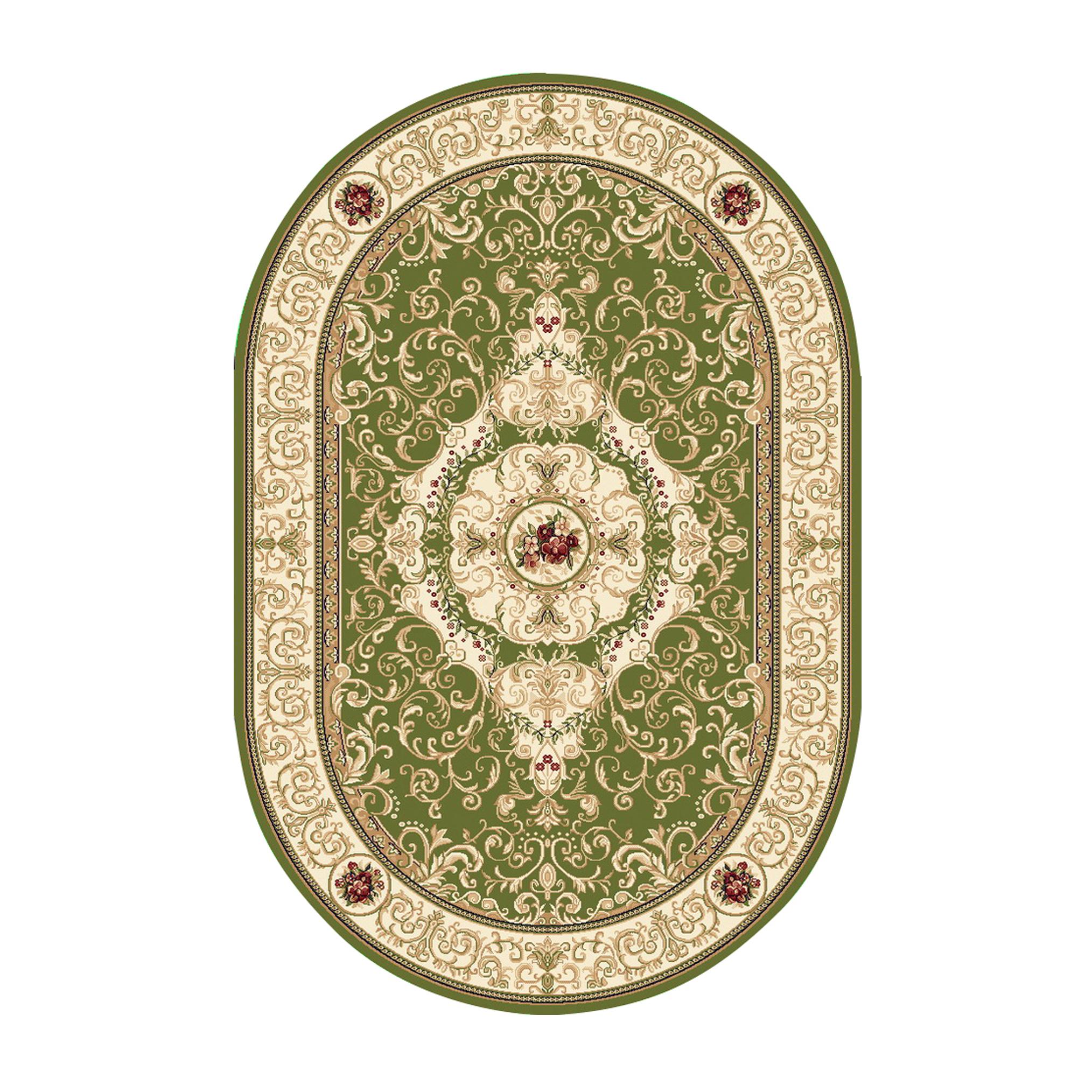21st Century Handknotted Oval Bamboo Silk Rug by Modenese Interiors, Scarlet For Sale 1