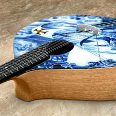21st Century Handmade and Painted Adamastor Portuguese Guitar