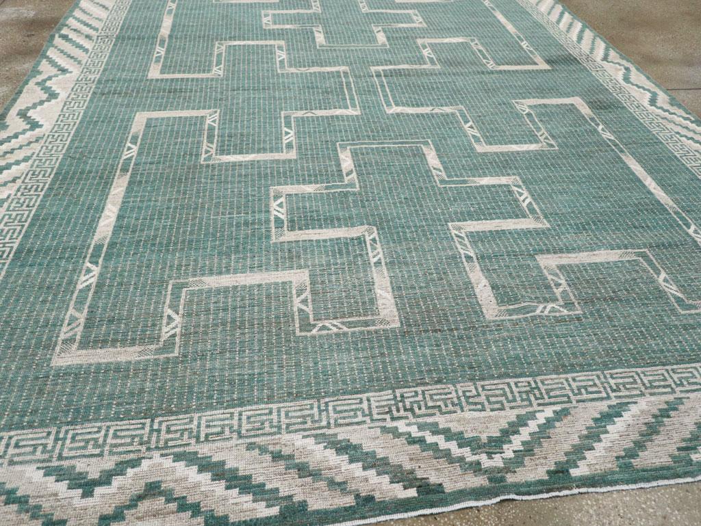 XXIe siècle et contemporain 21st Century Handmade East Turkestan Khotan Room Size Carpet (tapis du 21e siècle fait à la main au Turkestan oriental) en vente