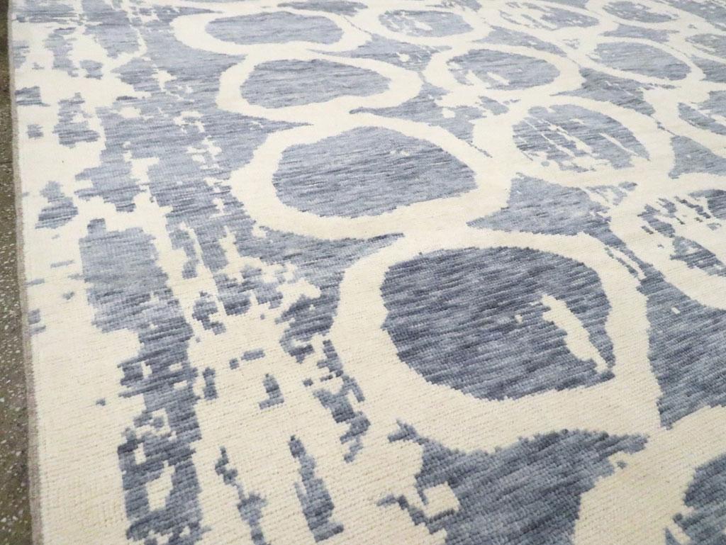 Modern 21st Century Handmade Turkish Contemporary Room Size Carpet For Sale