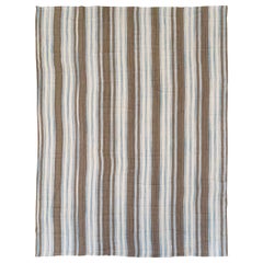 21st Century Handmade Turkish Flatweave Large Carpet