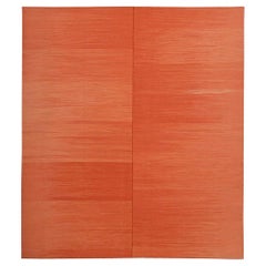 21st Century Handwoven Rusty Red Mazandaran Kilim Carpet