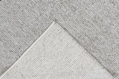 Handwoven Modern Wool Rug, Solid Gray, 8' x 10'2", India, 21st Century