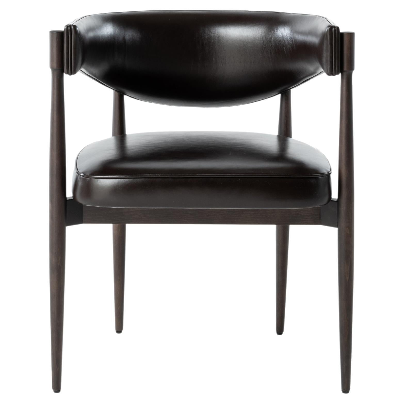 21st Century Harlem Chair in Leather by Gianfranco Ferré Home