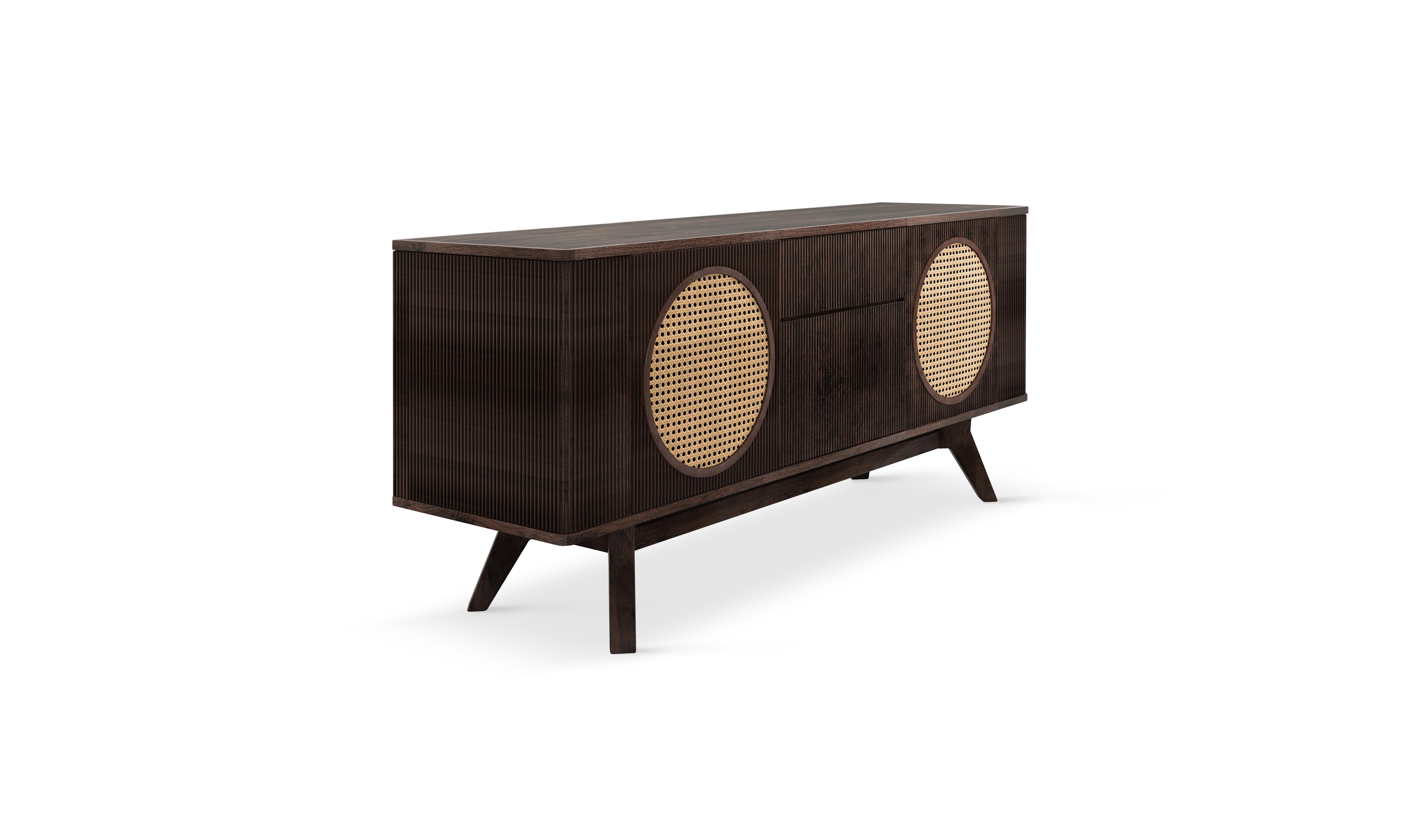 21st Century Harrison Sideboard Oak Handmade in Portugal by Wood Tailors For Sale 3