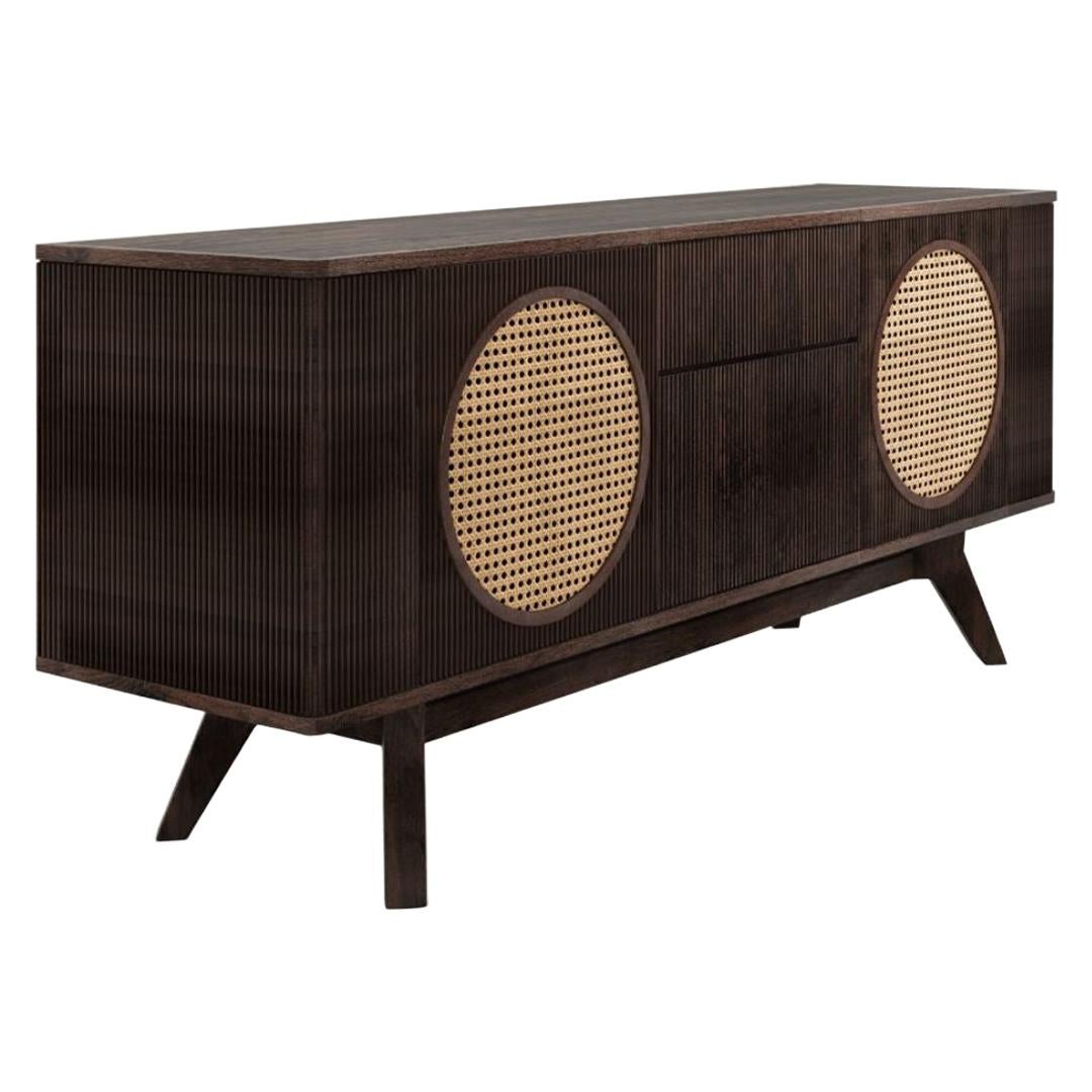 Varnished 21st Century Harrison Sideboard Oak Handmade in Portugal by Wood Tailors For Sale