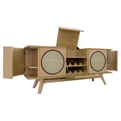 Credenza Harrison del 21° secolo in Oak realizzata a mano in Portogallo dai sarti del Wood