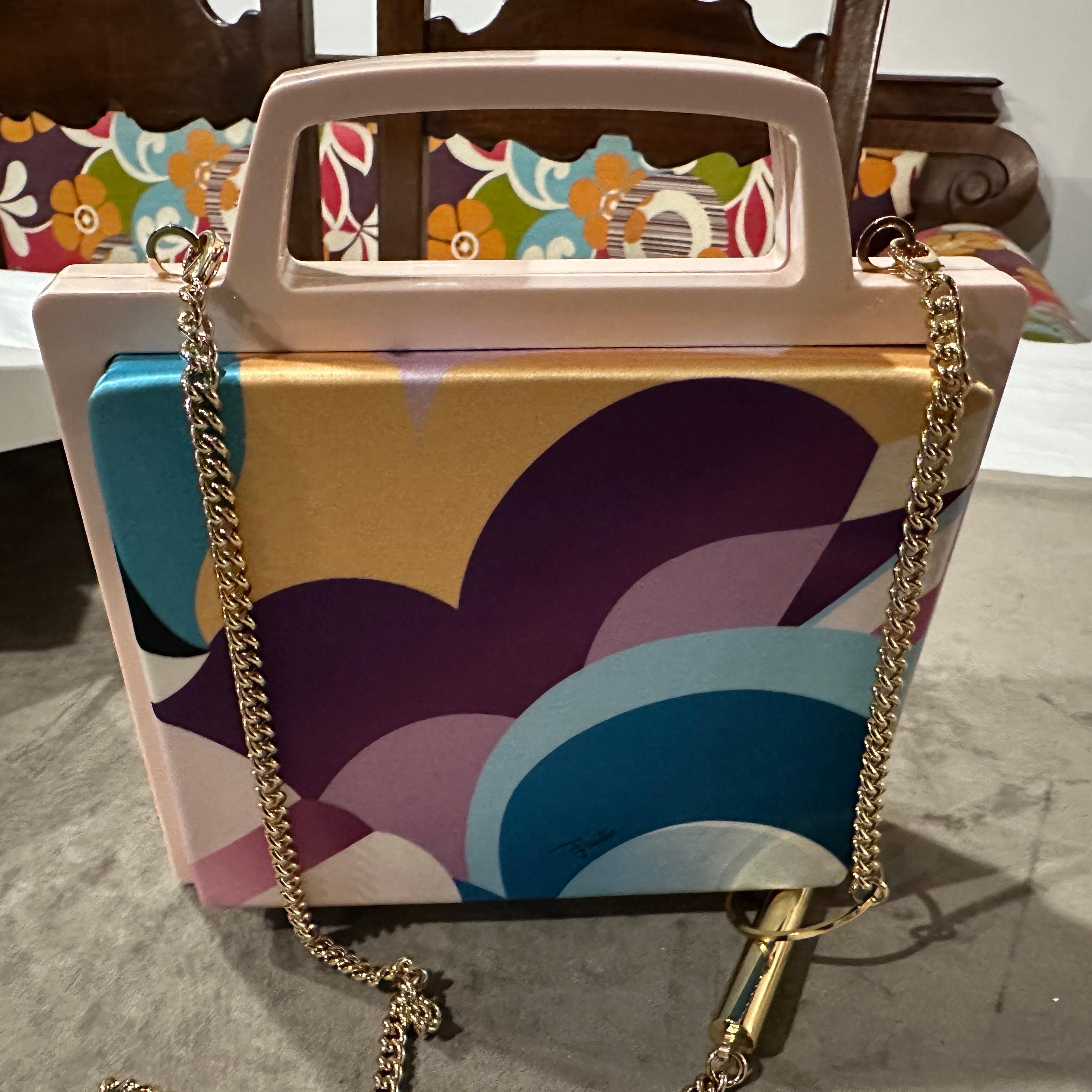 21st Century Haute Couture Silk Crossbody Bag by Emilio Pucci 8