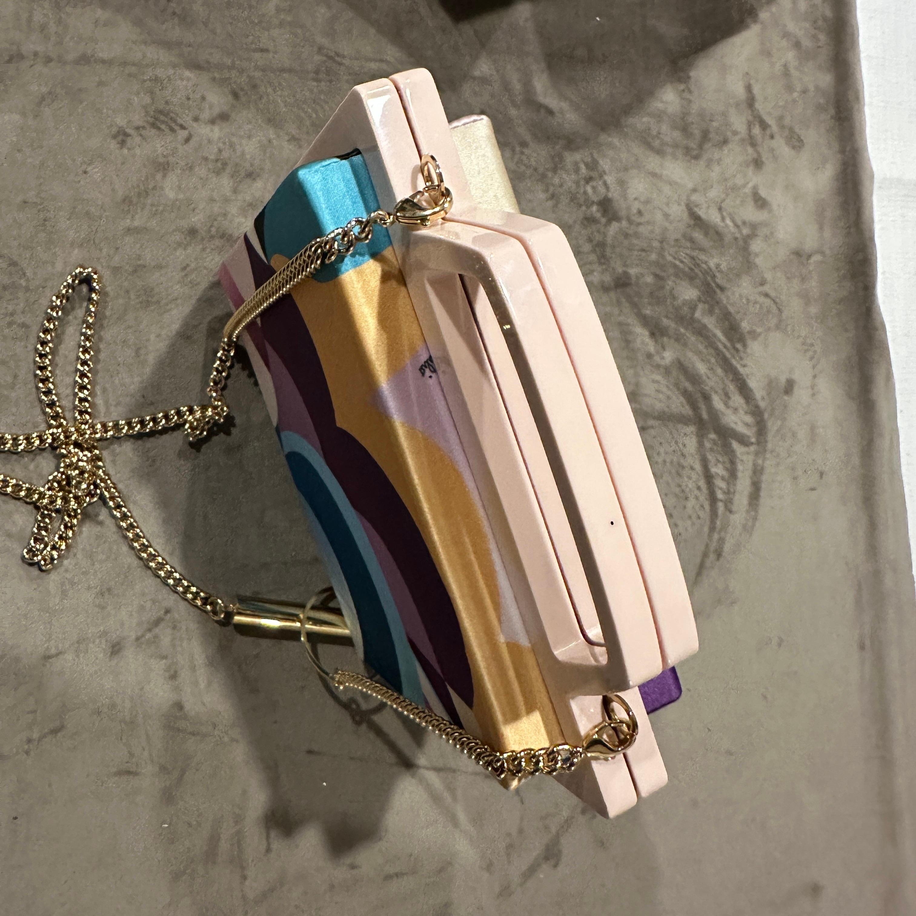21st Century Haute Couture Silk Crossbody Bag by Emilio Pucci 10