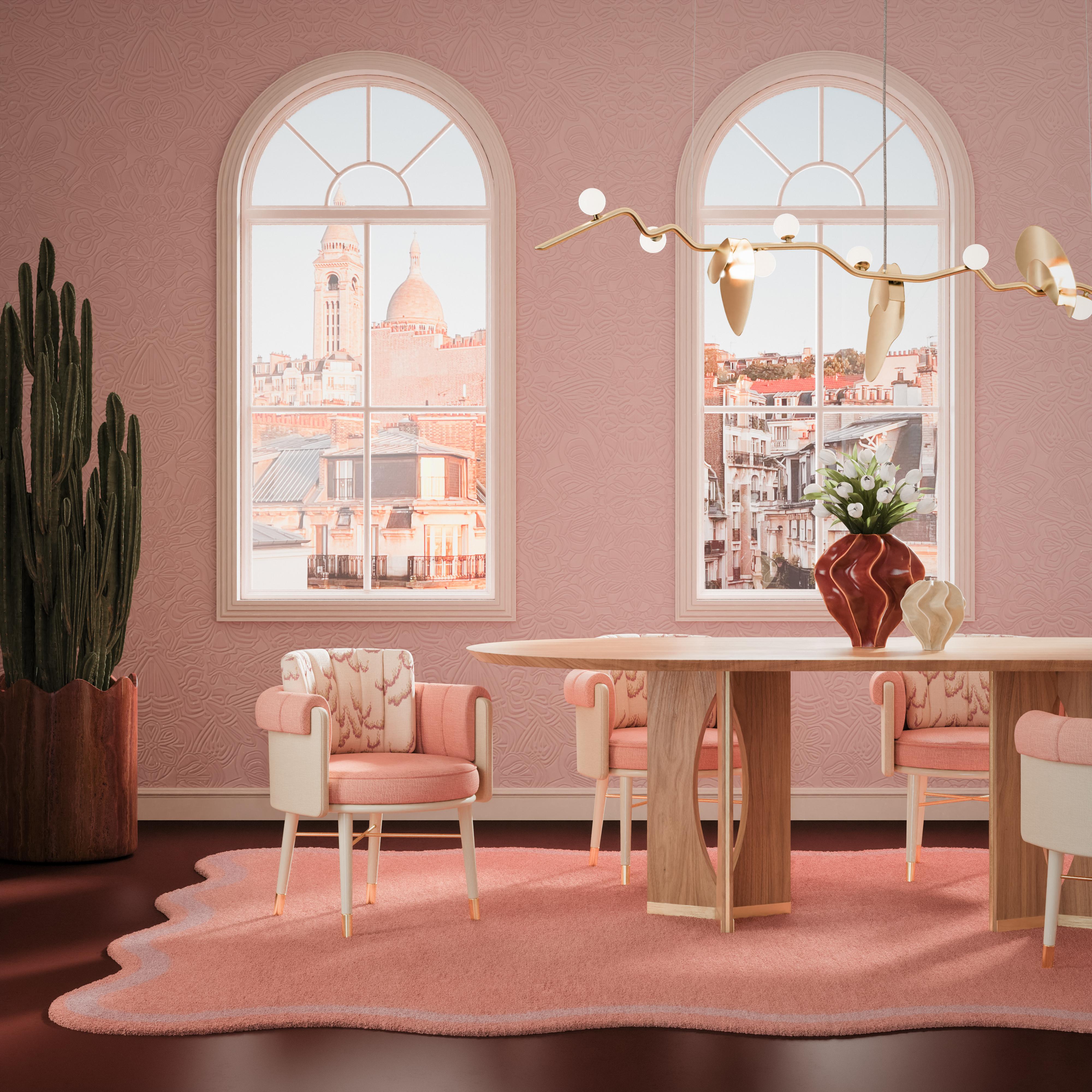 21st Century Helen Dining Chair Dedar Textiles Made in Portugal by Ottiu in vendita 2