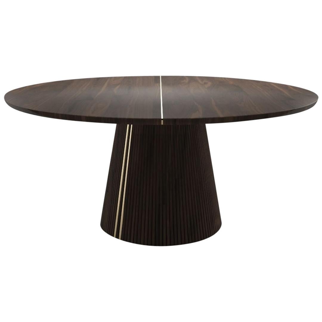 21st Century Henry Dining Table Walnut Wood For Sale