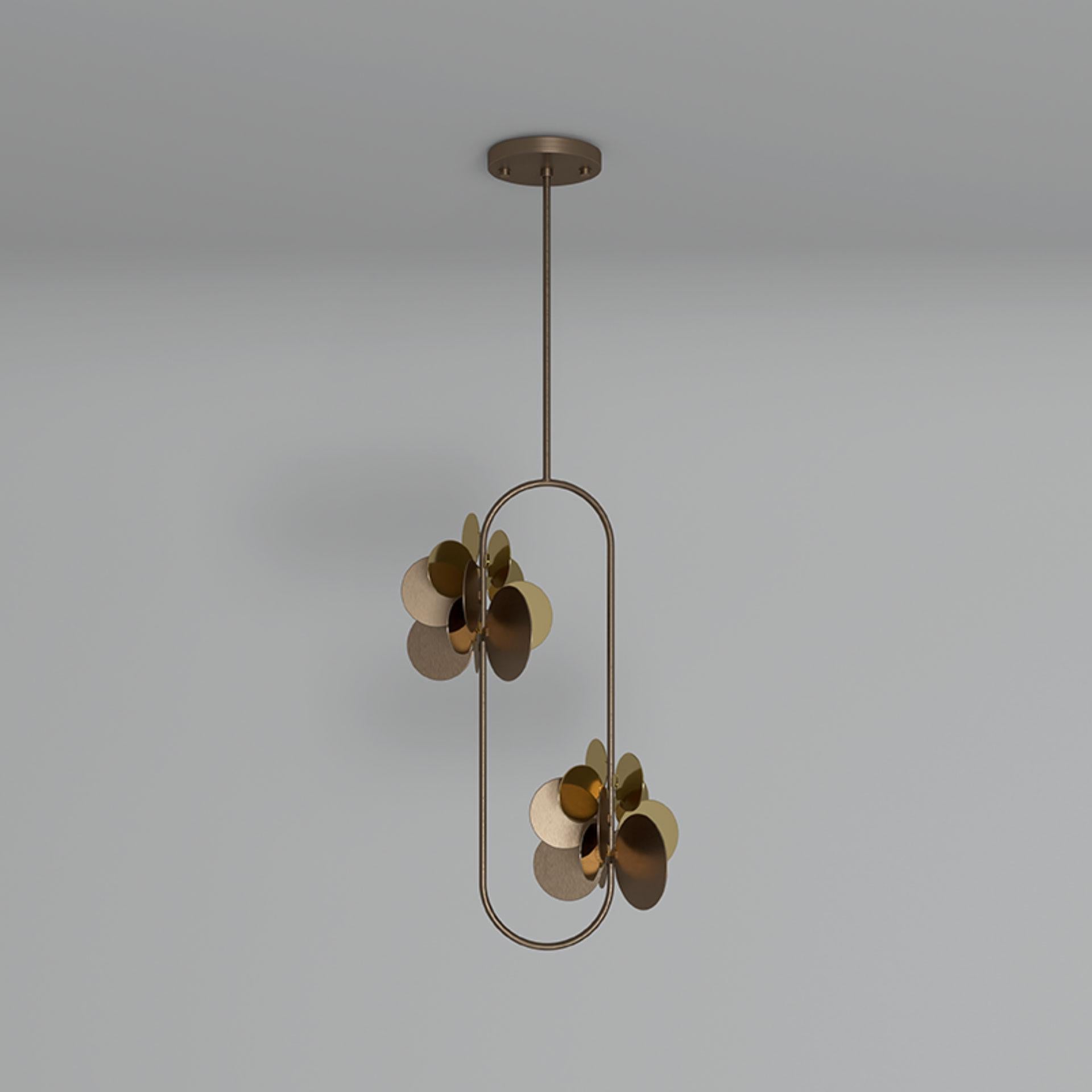 Portuguese 21st Century Hera Pendant Lamp Brass by Creativemary For Sale
