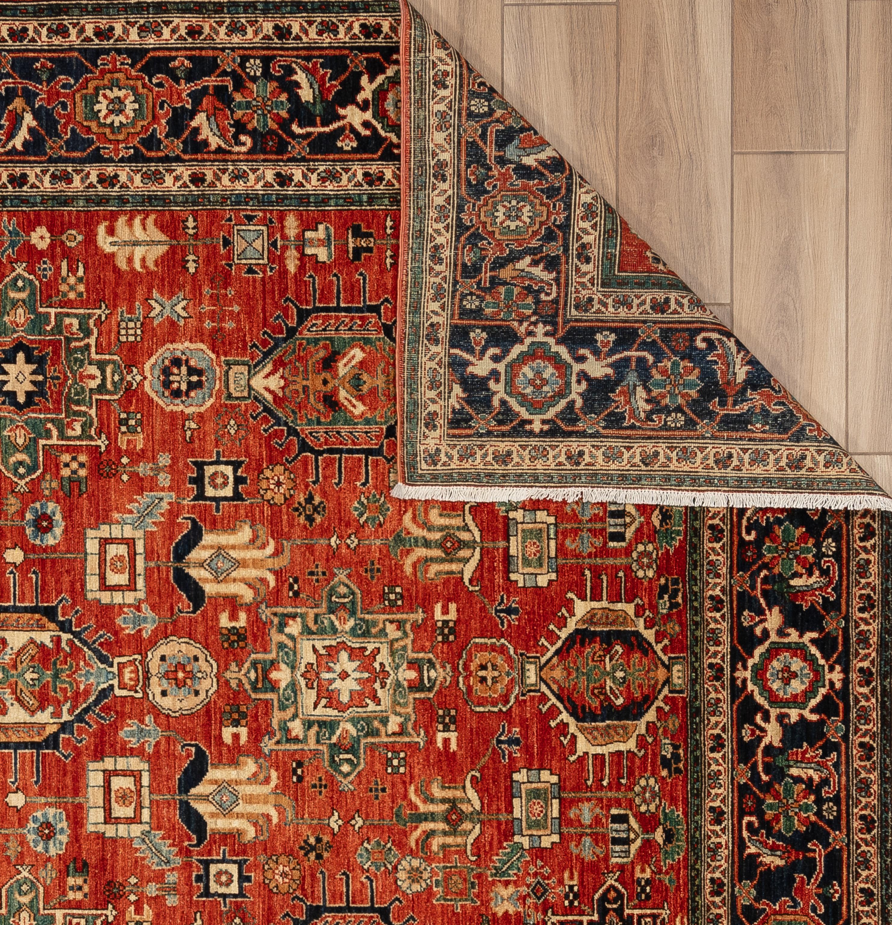 Hand-Woven 21st Century Heriz For Sale