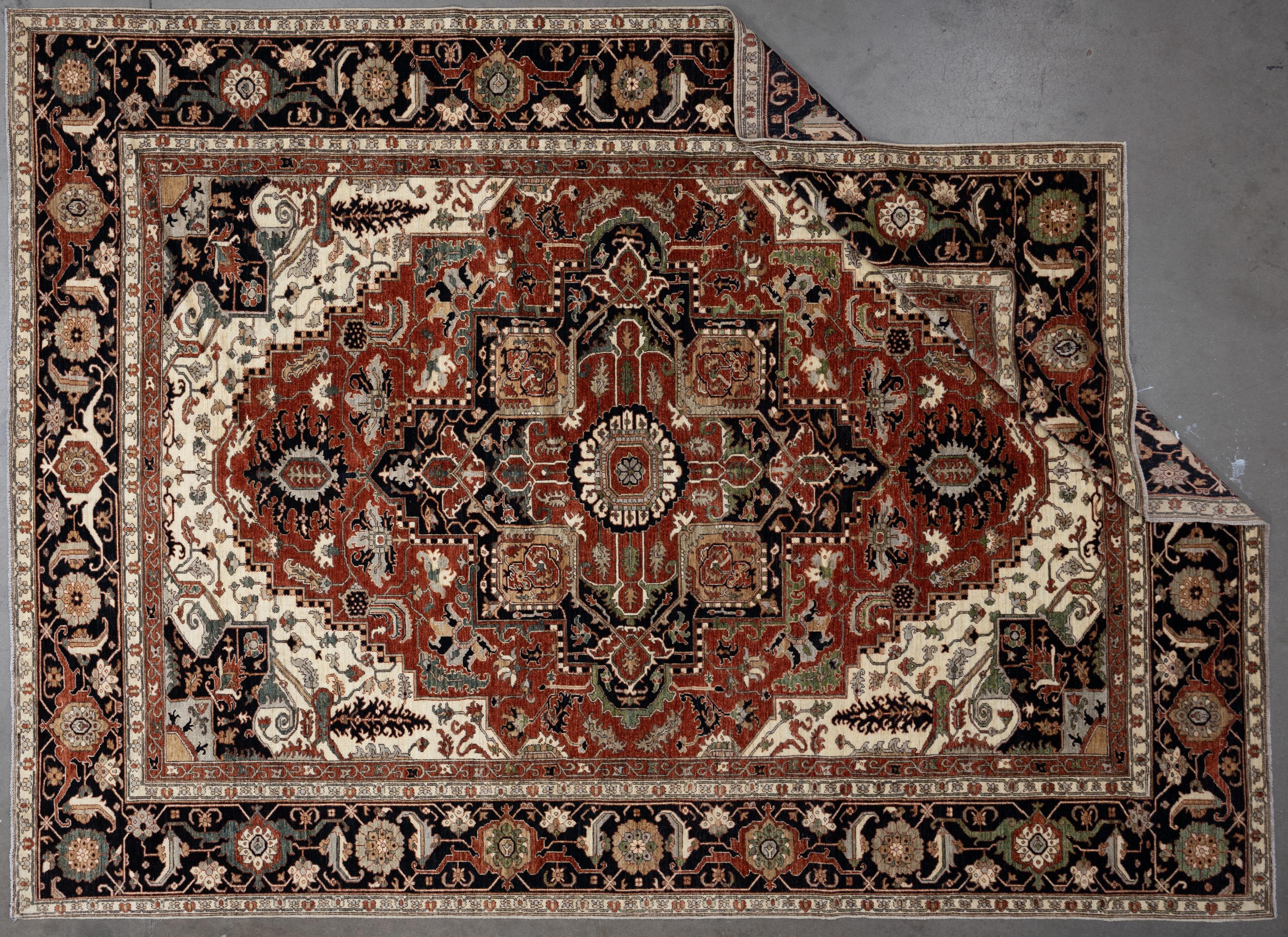 Hand-Woven 21st Century Heriz For Sale
