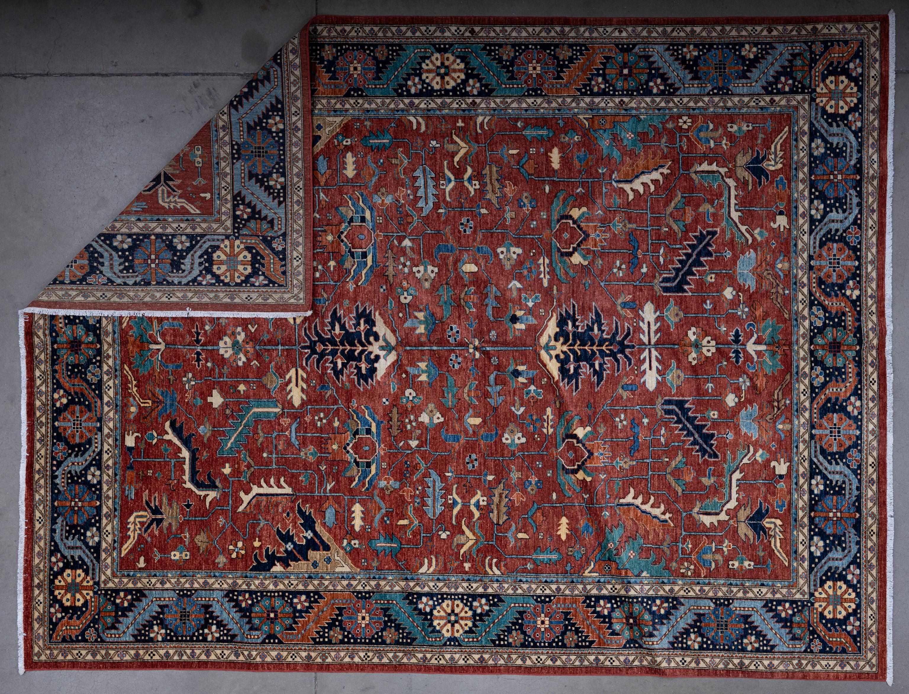Hand-Woven 21st Century Heriz For Sale