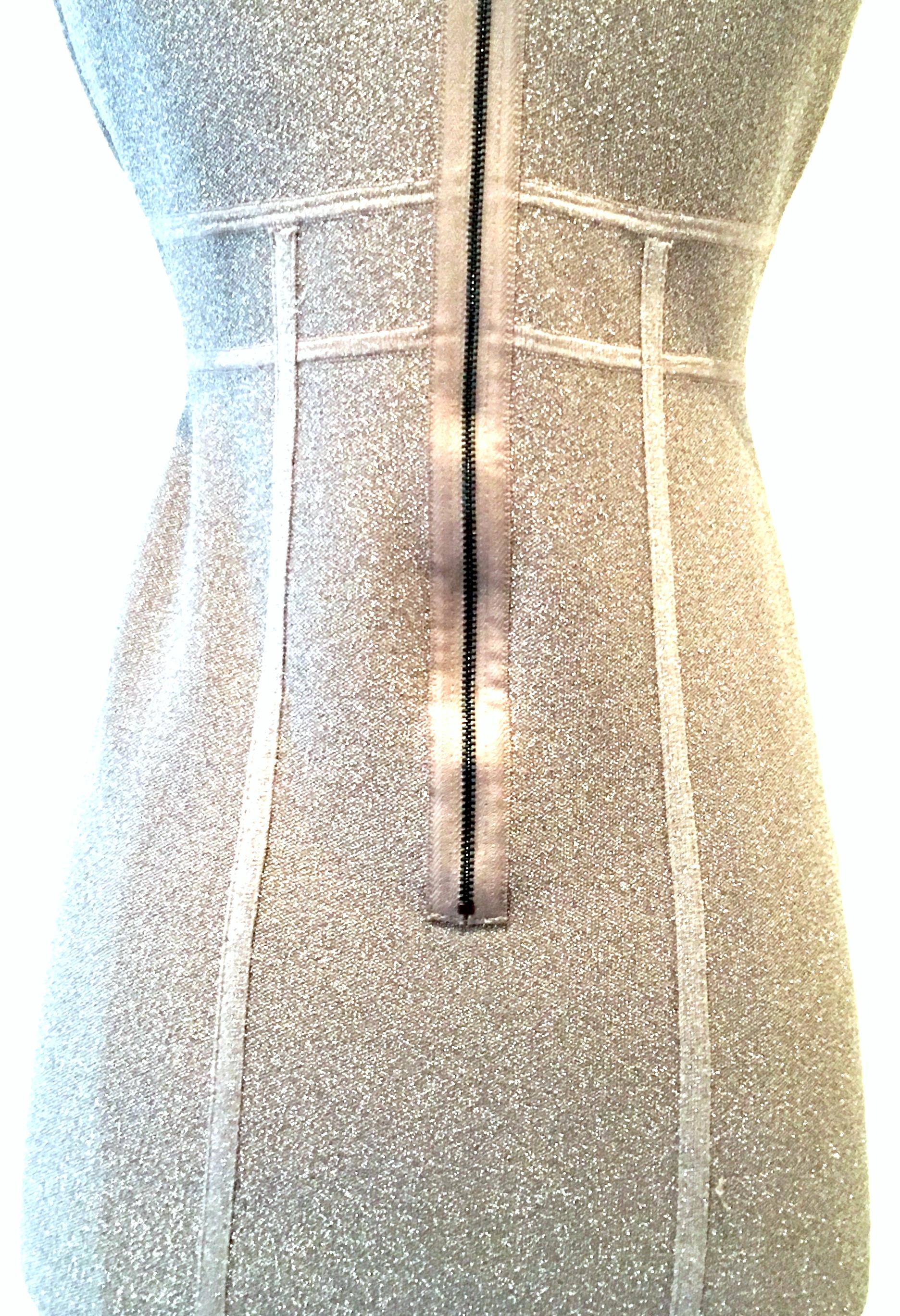 21st Century Herve Leger Style Metallic Cocktail Dress By Maxazria For BCBG  For Sale 2