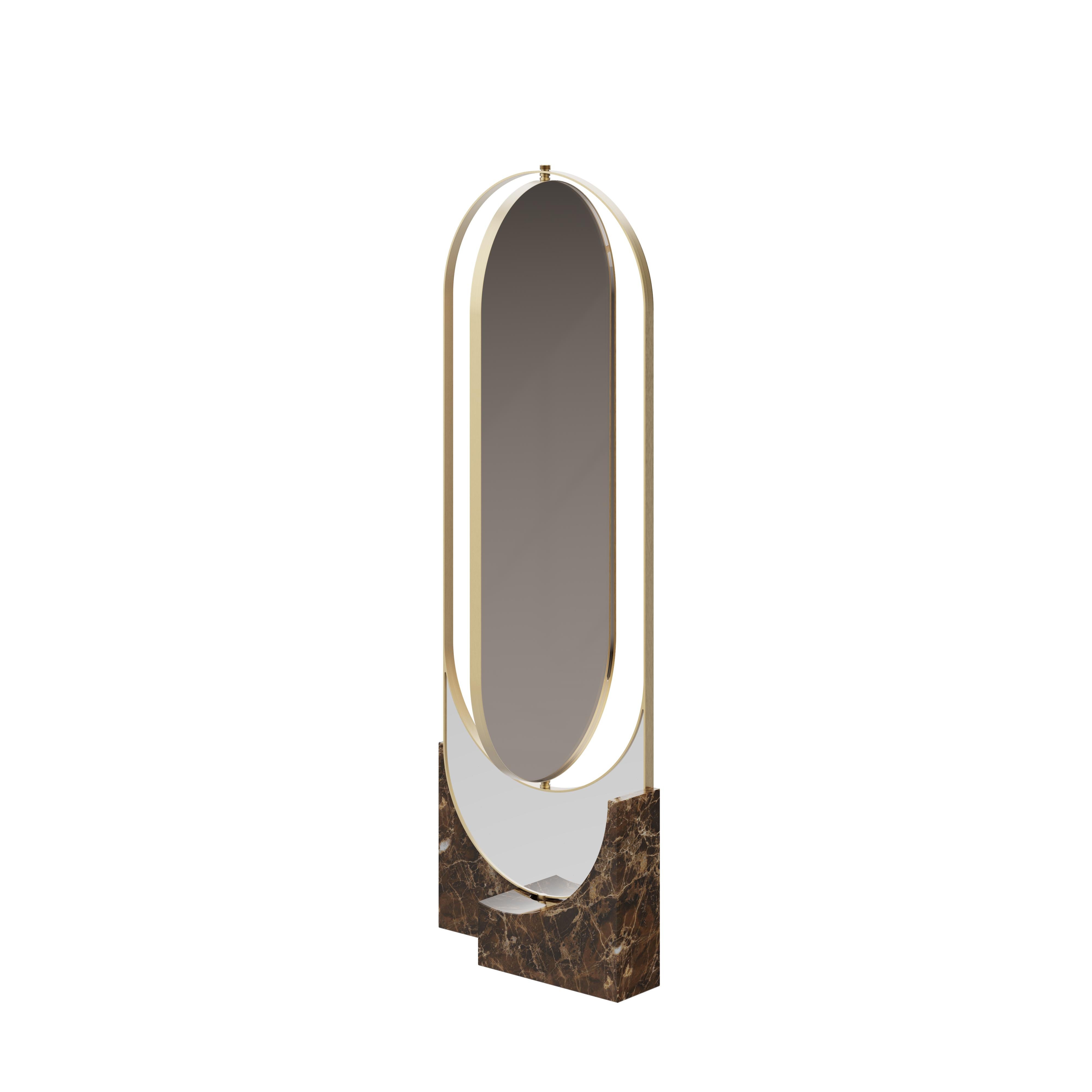 21ème siècle Hidden Floor Mirror Marble Made in Portugal by Porus Neuf - En vente à RIO TINTO, PT