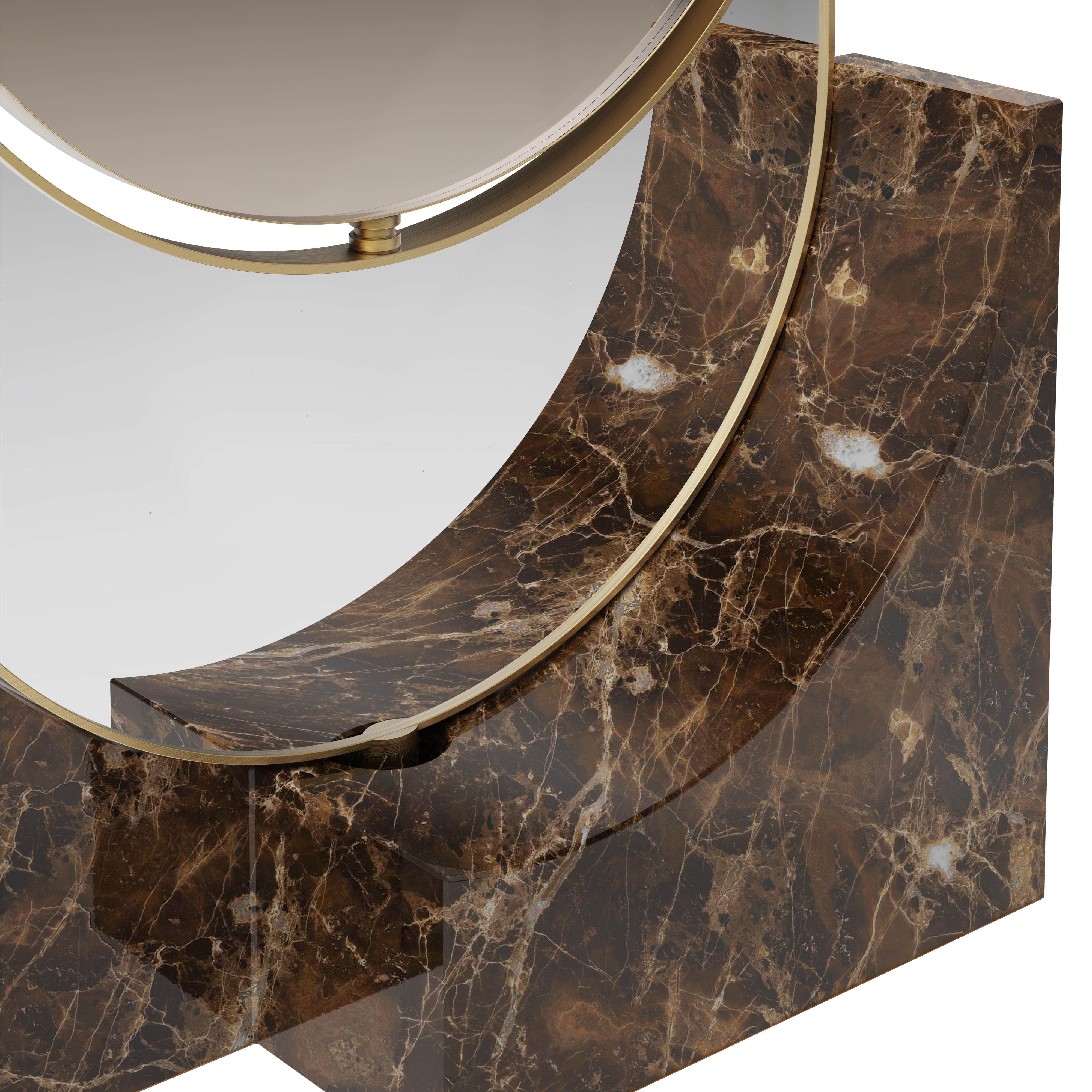 Marbre 21ème siècle Hidden Floor Mirror Marble Made in Portugal by Porus en vente