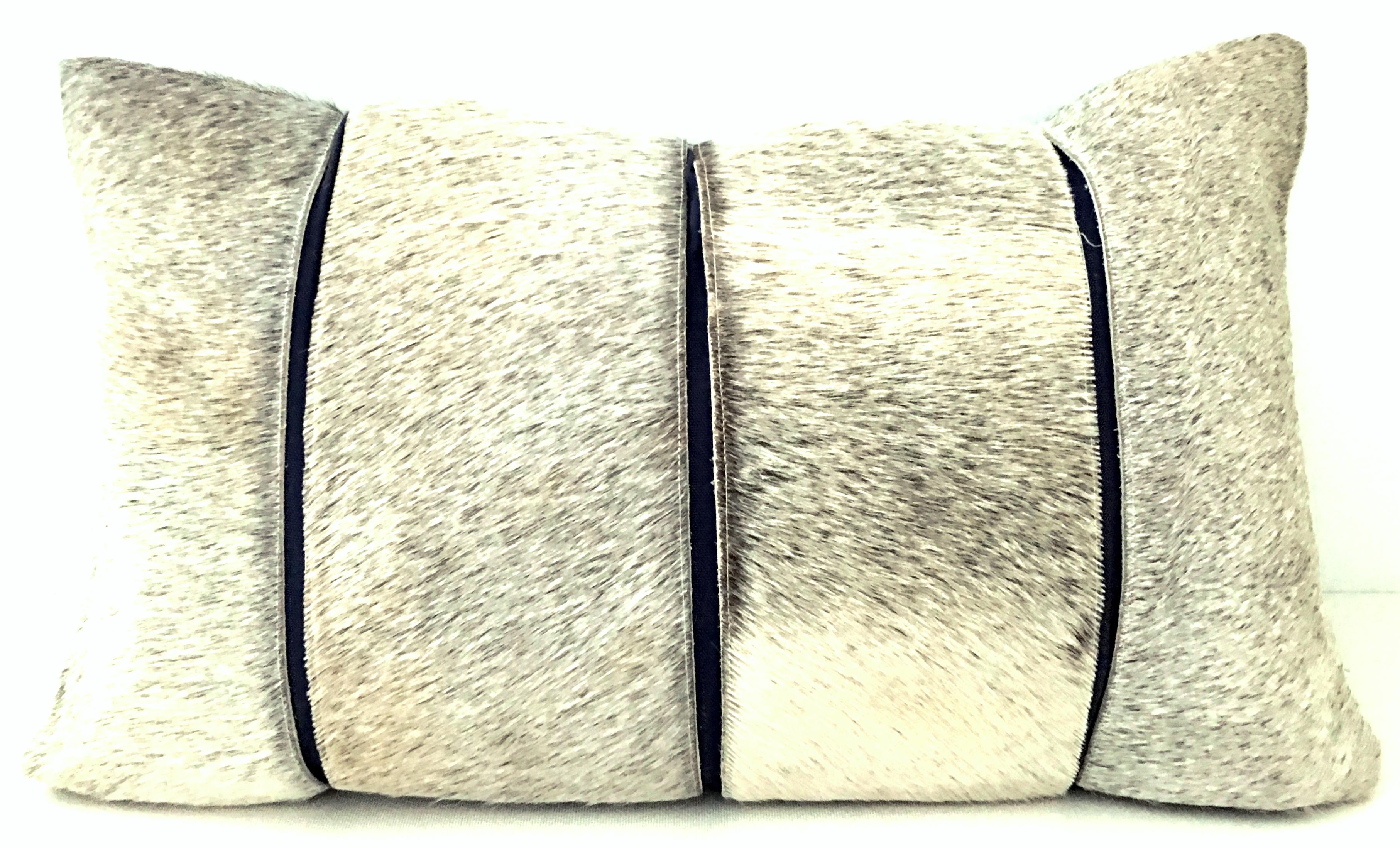 21st Century Hide Hair and Feather Pillow For Sale 1