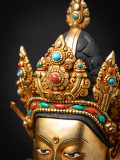21st Century High quality bronze Nepali Buddha statue from Nepal