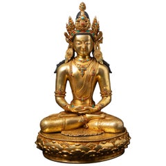 21st Century High quality bronze Nepali Buddha statue from Nepal