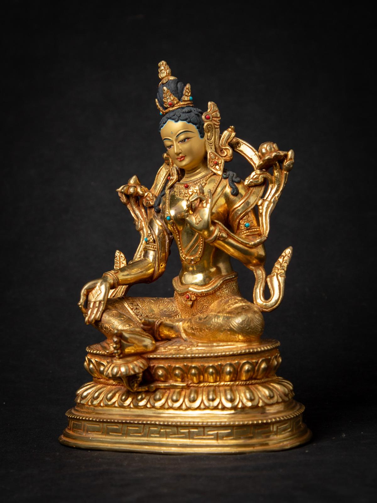 Tara verde nepalí de bronce de alta calidad
Material : bronce
23,5 cm de altura
16,3 cm de ancho y 11,4 cm de fondo
Dorado al fuego con oro de 24 krt. - la cara está pintada de oro
Vitarka mudra
¡Recién fabricado en la más alta calidad !
Peso: 2,2
