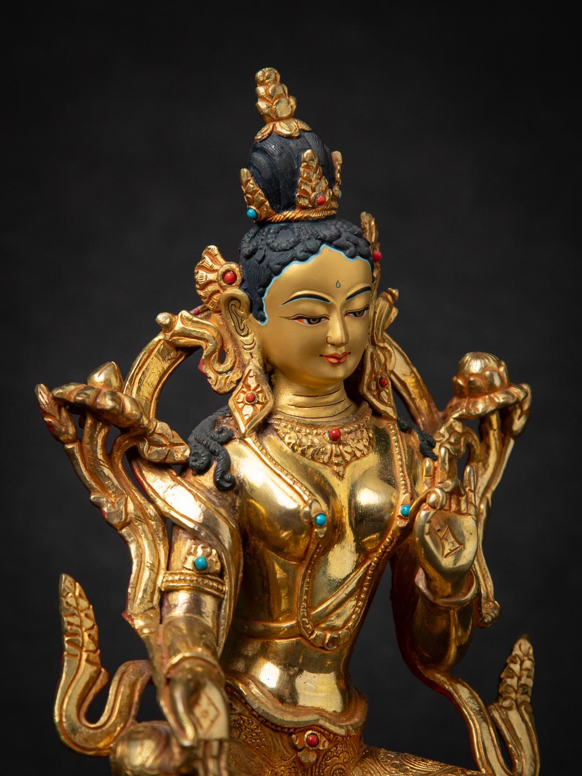 Siglo XXI Bronce de alta calidad Tara Verde nepalí procedente de Nepal en venta 2