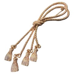 Broche italienne « Nappe » en métal doré, bijou fantaisie haut de gamme du XXIe siècle