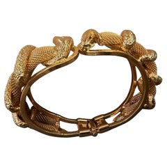 Pulsera tipo brazalete con diseño de serpiente italiana de bisutería de alta calidad del siglo XXI